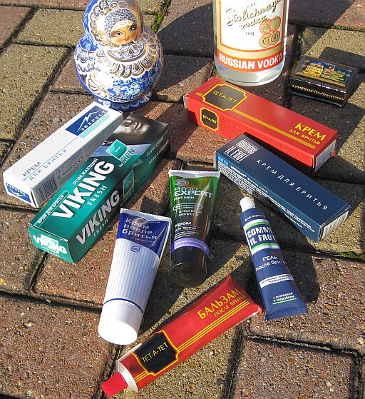 From Russia with love. Shaving creams and balms